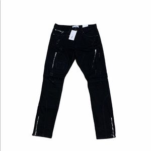 Men- Black zipper jeans
